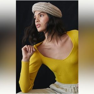 Sweetheart Neckline Sweater